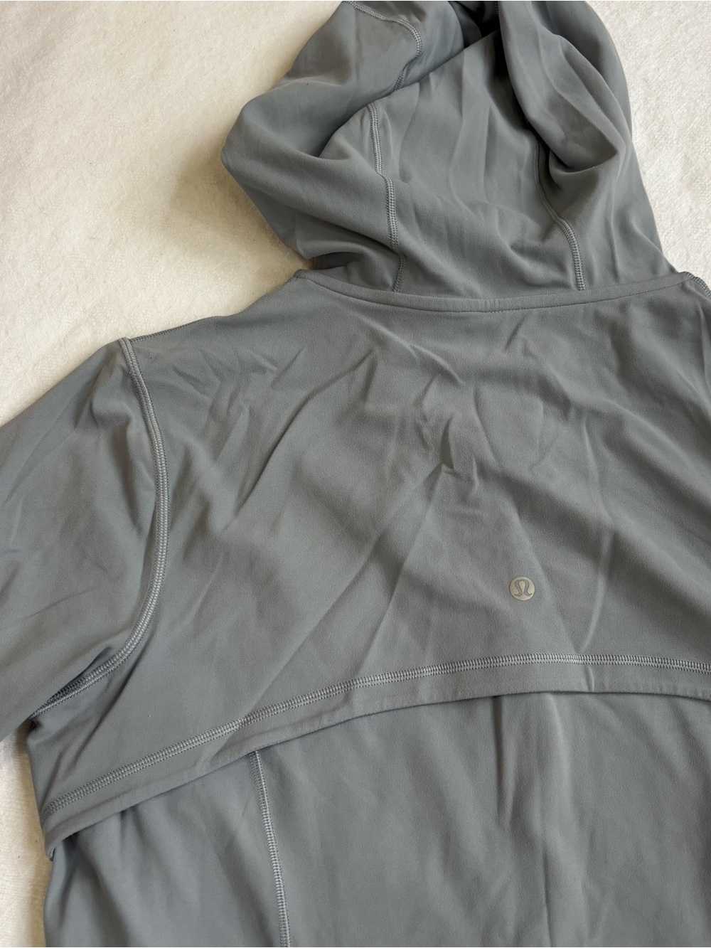 lululemon Athletica Light Gray Full-Zip Hoodie - Picture 6 of 8